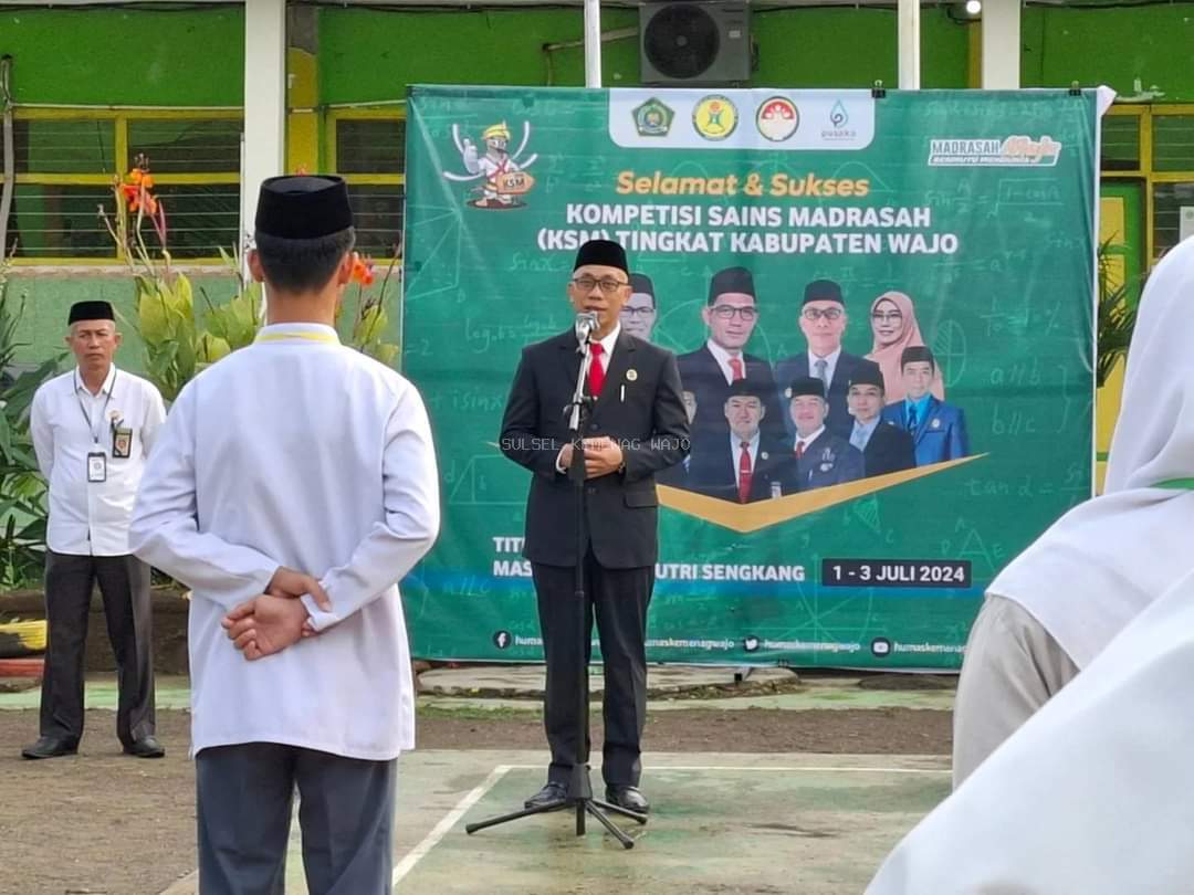 KaKan Kemenag Wajo Resmi Buka KSM 2024 Tingkat Kabupaten