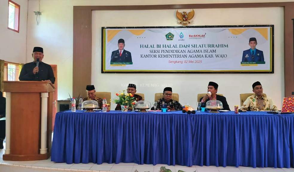 Guru PAI Se-Wajo Hadiri Halal Bihalal, Kemenag Dorong Profesionalisme dan Keikhlasan