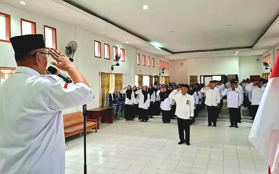Upacara Hari Lahir Pancasila 2025 Tetap Khidmat Meski Diguyur Hujan