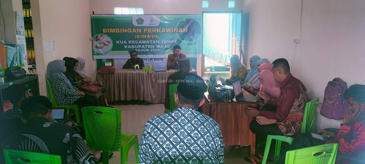 Sebagai Bentuk Penguatan, KUA Tempe Rapat Koordinasi dan Penandatanganan Perkin