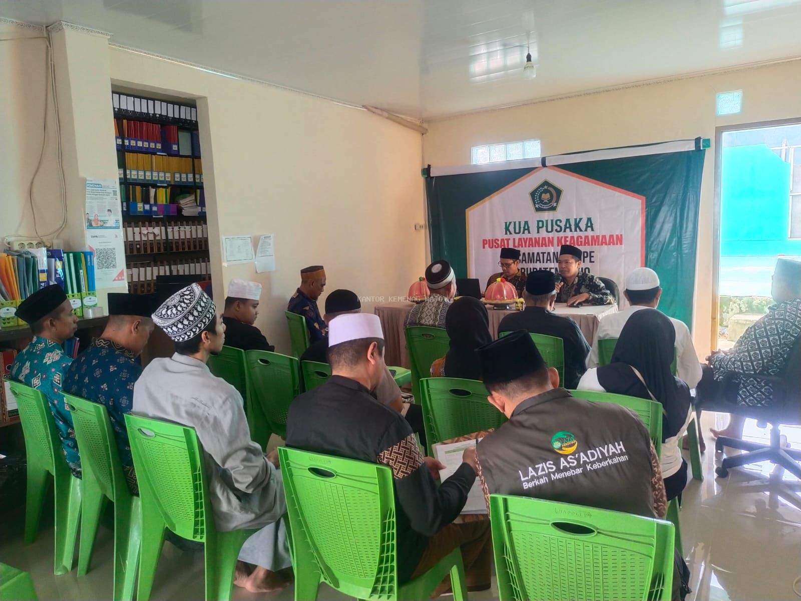 KUA Tempe Gelar Pembinaan UPZ, Nazhir Wakaf, dan Dai/Daiyah se-Kecamatan Tempe