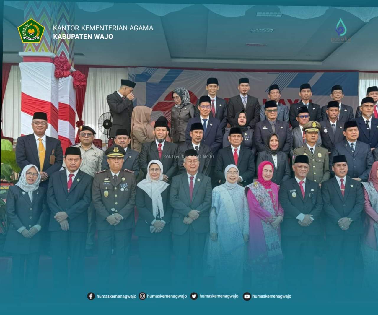 Peringati Hari Bhayangkara ke-79, KaKan Kemenag Wajo Apresiasi Sinergi Polri dan Masyarakat