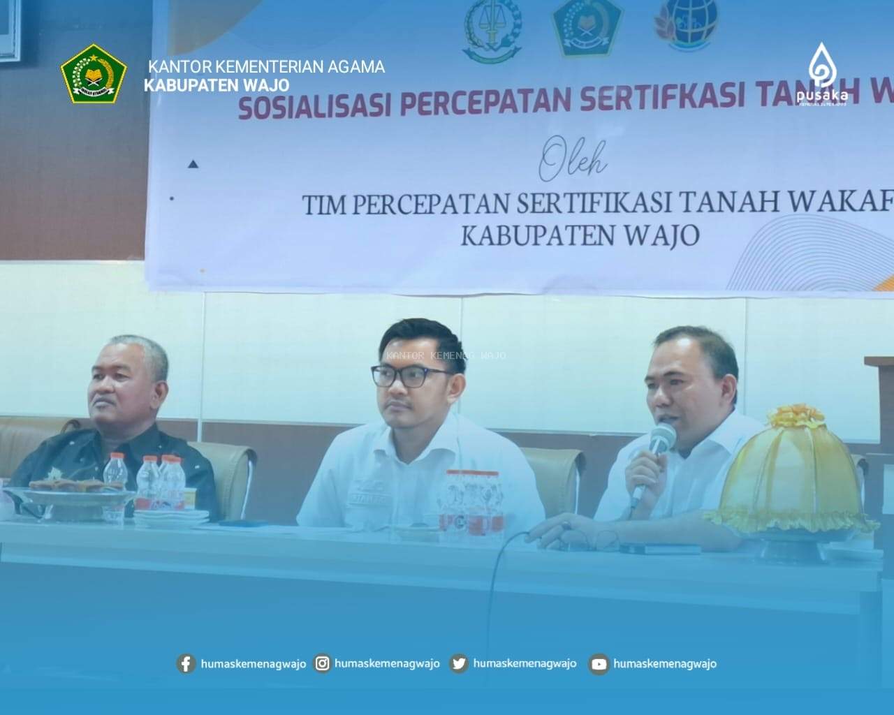 Kepala BPN Wajo Tekankan Urgensi Sertifikasi Tanah Wakaf dalam Sosialisasi Tim Percepatan