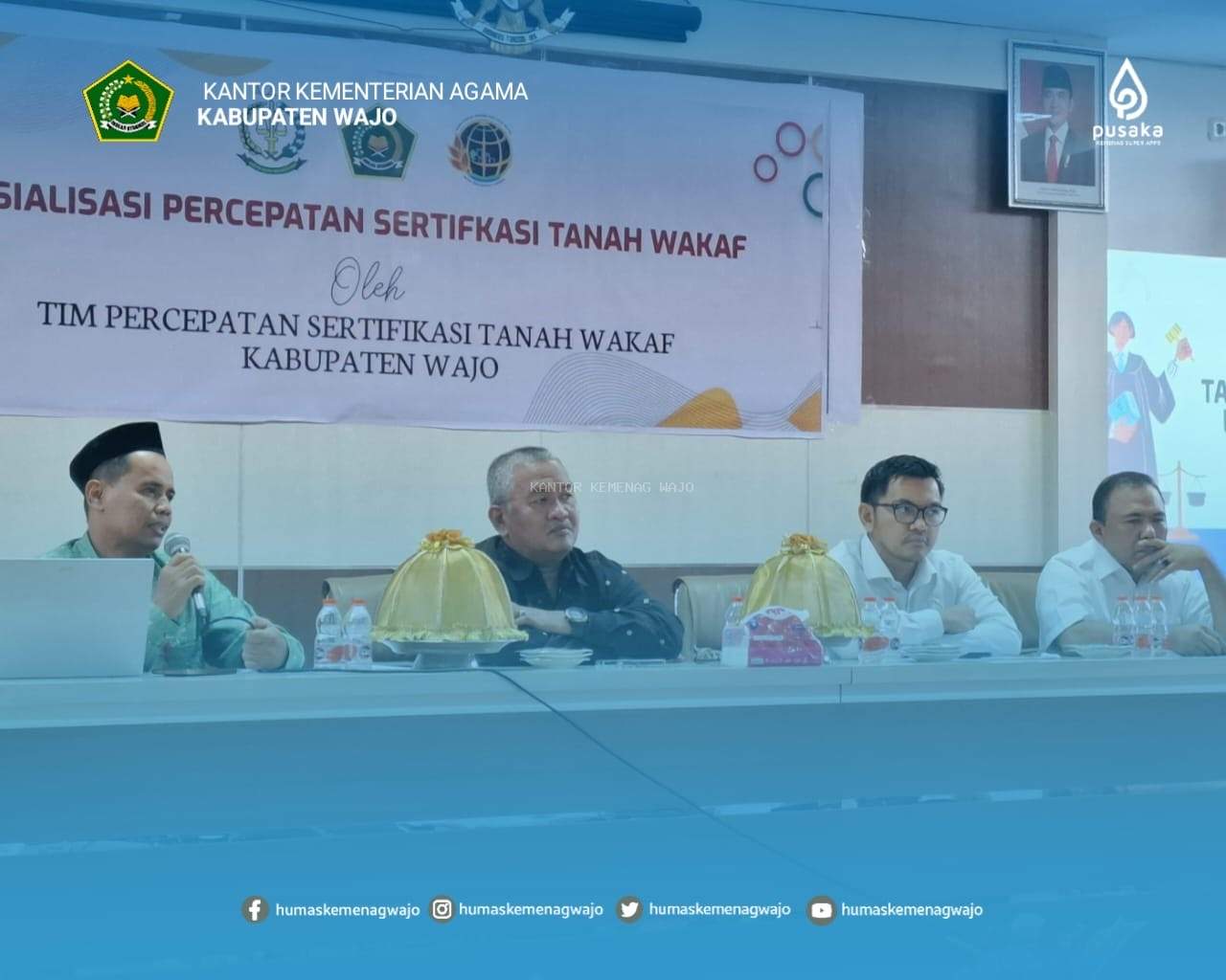 Kemenag Wajo Genjot Sertifikasi Tanah Wakaf: Kolaborasi Tiga Pilar untuk Kesejahteraan Umat
