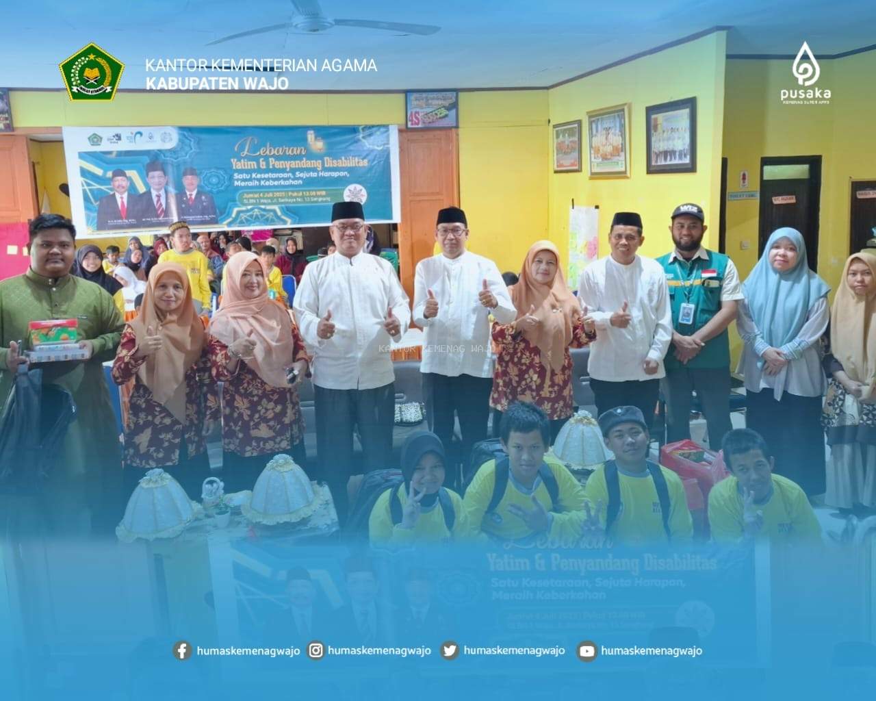Lebaran Yatim & Disabilitas, Kemenag Wajo Tebar Kepedulian Sambut Tahun Baru Islam