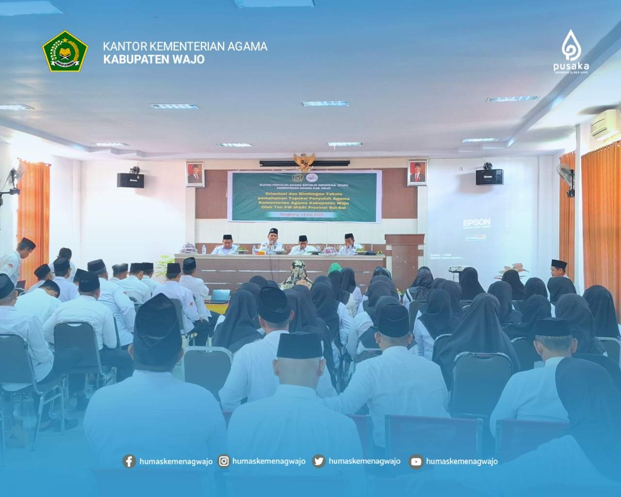 IPARI Gelar Orientasi Tupoksi, Kemenag Wajo Dorong Penyuluh Adaptif terhadap Regulasi Baru