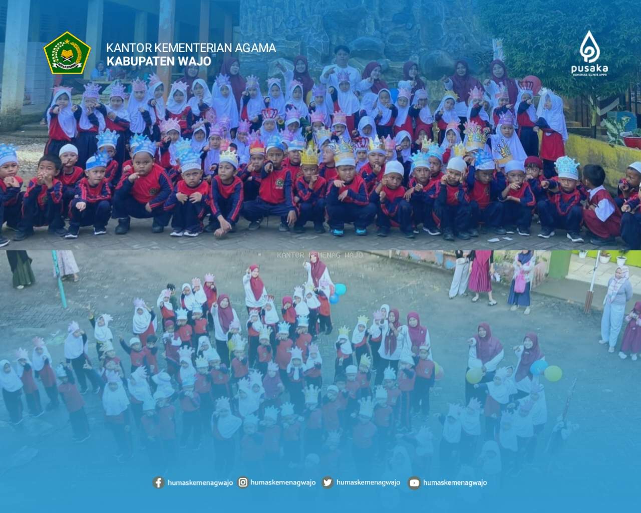 Serunya MATSAMA di MIN 1 Wajo, Siswa Baru Disambut dengan Ceria dan Edukatif