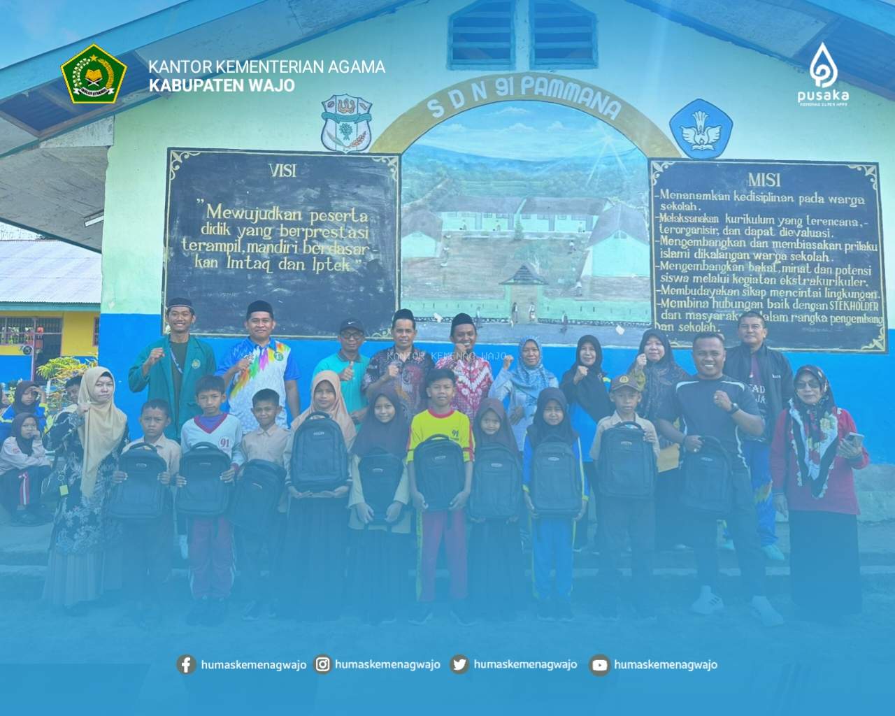 Sinergi dan Kepedulian: Penyaluran Zakat UPZ Kemenag Wajo untuk Kampung Zakat Pammana