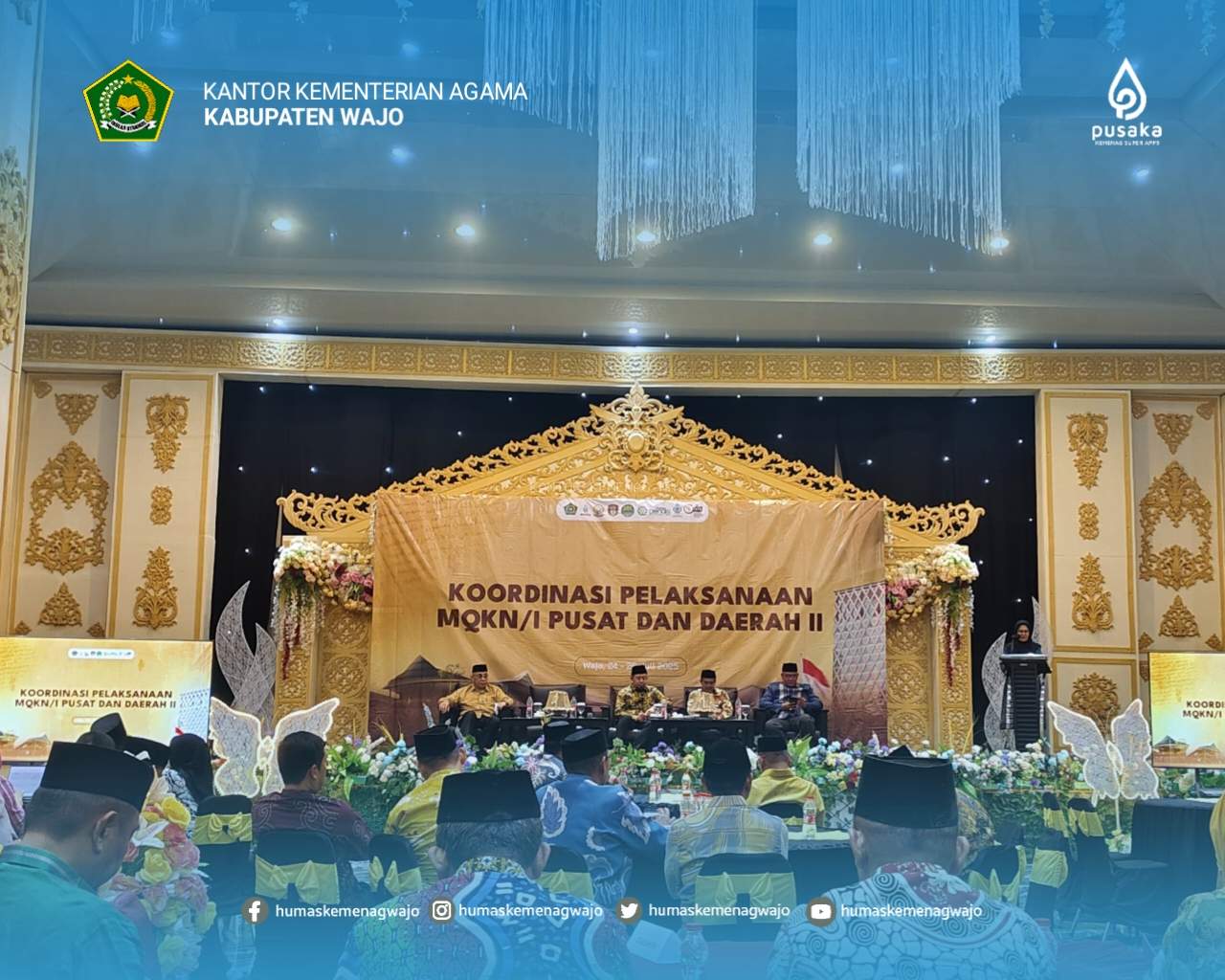 Koordinasi Pelaksanaan MQK Internasional Pusat-Daerah II Digelar di Wajo