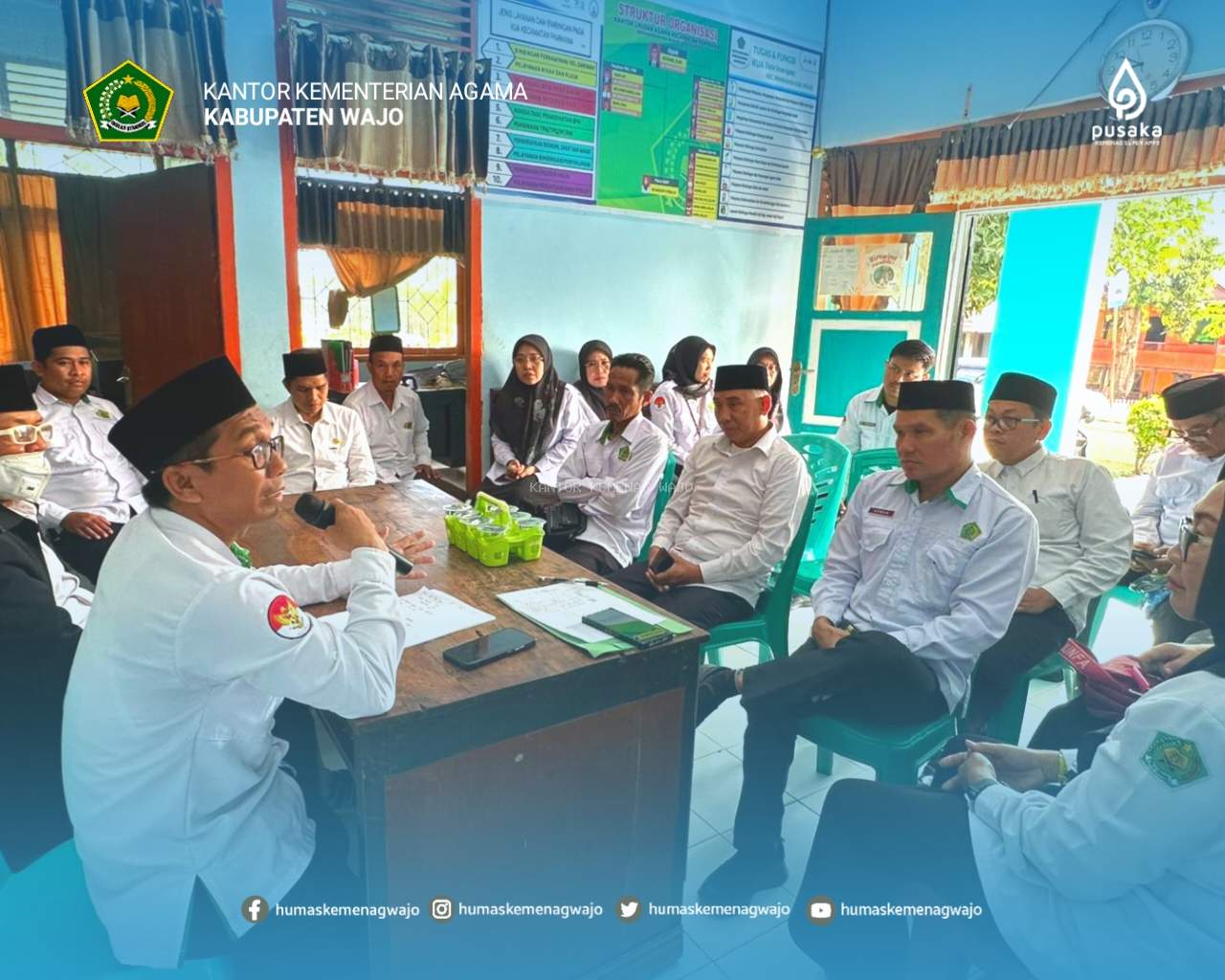 KUA Pammana Siap Sukseskan Launching Sholat Duha Berjama’ah