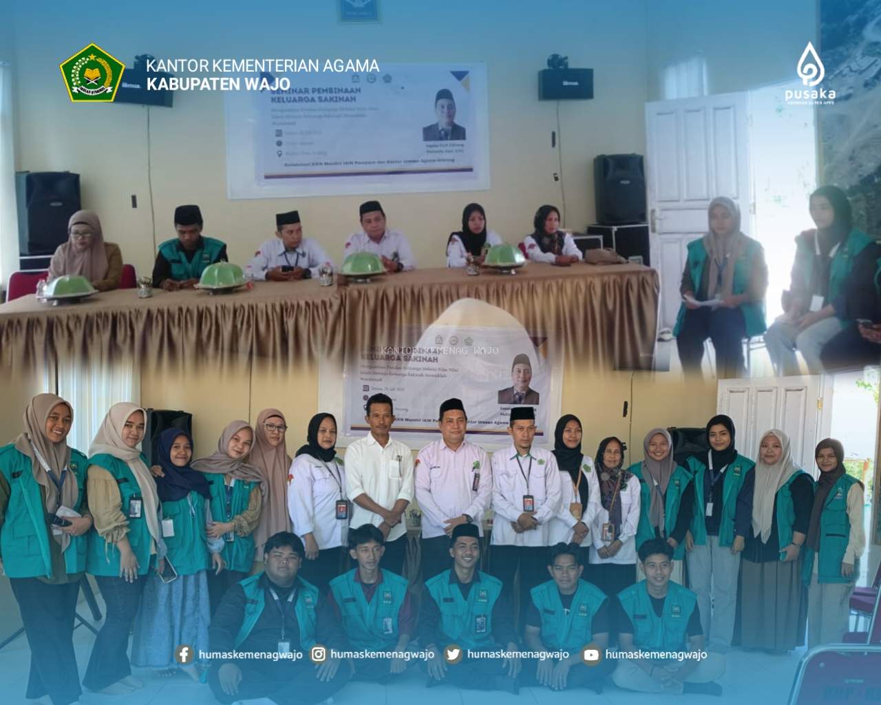 Bangun Keluarga Bahagia, KUA Gilireng Gandeng KKN IAIN Gelar Seminar di Arajang