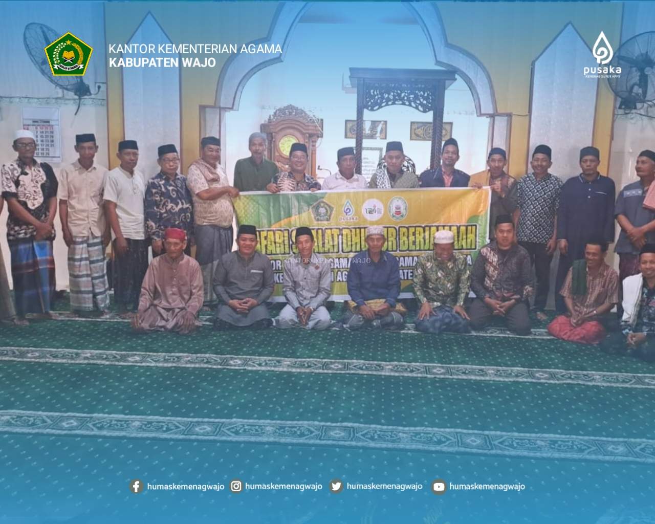 Safari Shalat Duhur Berjamaah KUA Belawa: Mempererat Ukhuwah Umat di Masjid Al-Jihad Desa Wele