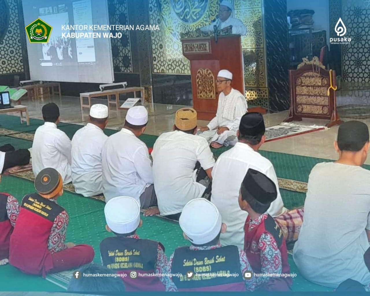 Sinergi Pemerintah Kecamatan dan KUA Belawa Sukseskan Gerakan Shalat Duha Berjamaah Serentak se-Wajo