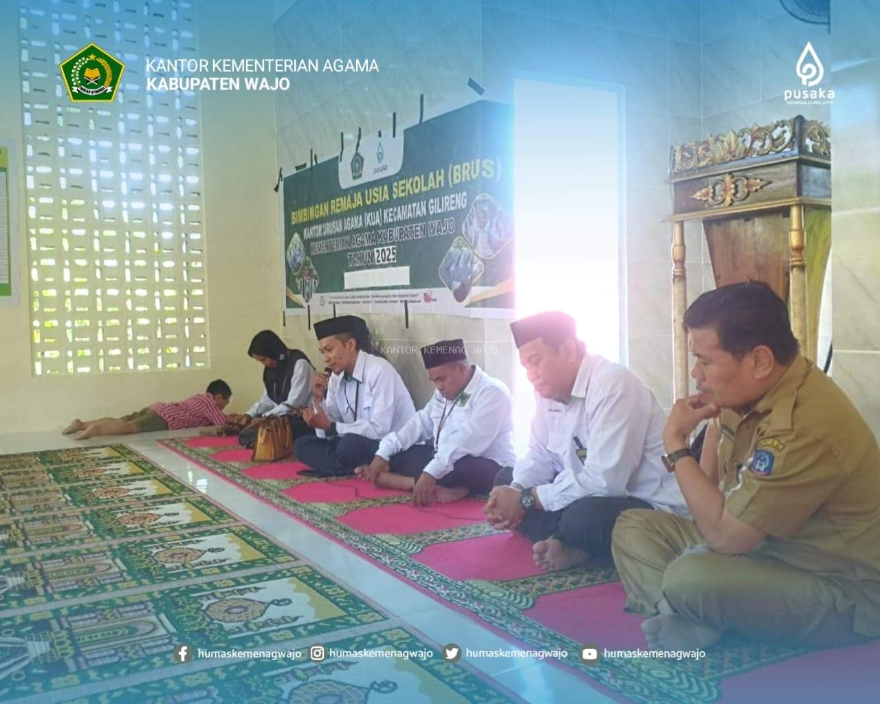 KUA Gilireng Gelar Bimbingan Remaja Usia Sekolah (BRUS) di SMKN 3 Wajo
