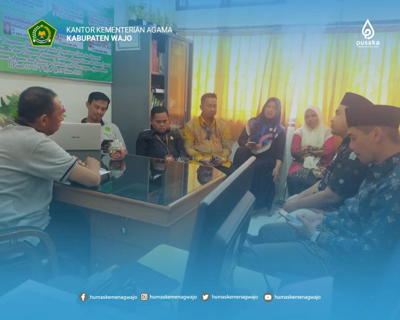 Rakor Bimas Islam Wajo: Evaluasi Program Bimwin, BRUS, dan Keluarga Sakinah