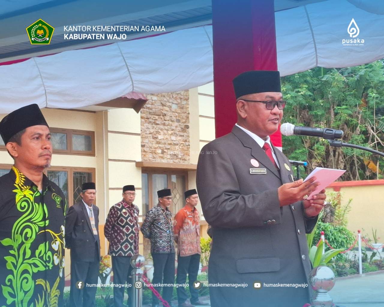 KaKan Kemenag Wajo Ajak ASN Maknai Kemerdekaan dengan Nilai Luhur Bangsa