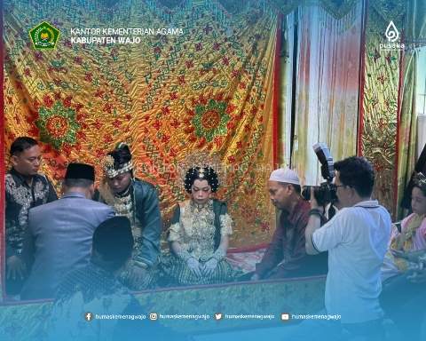Bahagia! Rizaldi Tahir dan Reski Ramadhani Sah Menjadi Pasangan Suami Istri di KUA Belawa