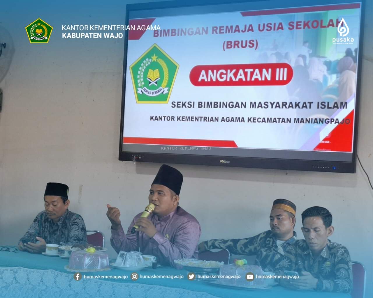 KUA Maniangpajo Gelar Bimbingan Remaja Usia Sekolah di SMAN 4 Wajo