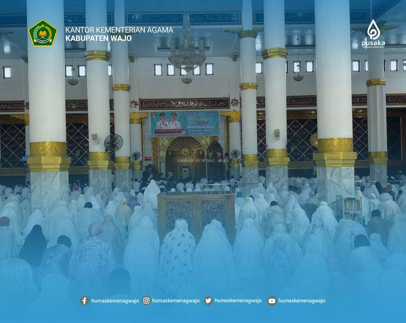 Dari Masjid Agung, Kemenag Wajo Dorong Shalat Dhuha sebagai Tradisi Masyarakat