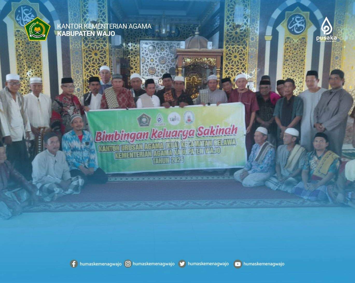 KUA Belawa Gelar Bimbingan Keluarga Sakinah di Masjid Al Ittifaq Desa Lautang