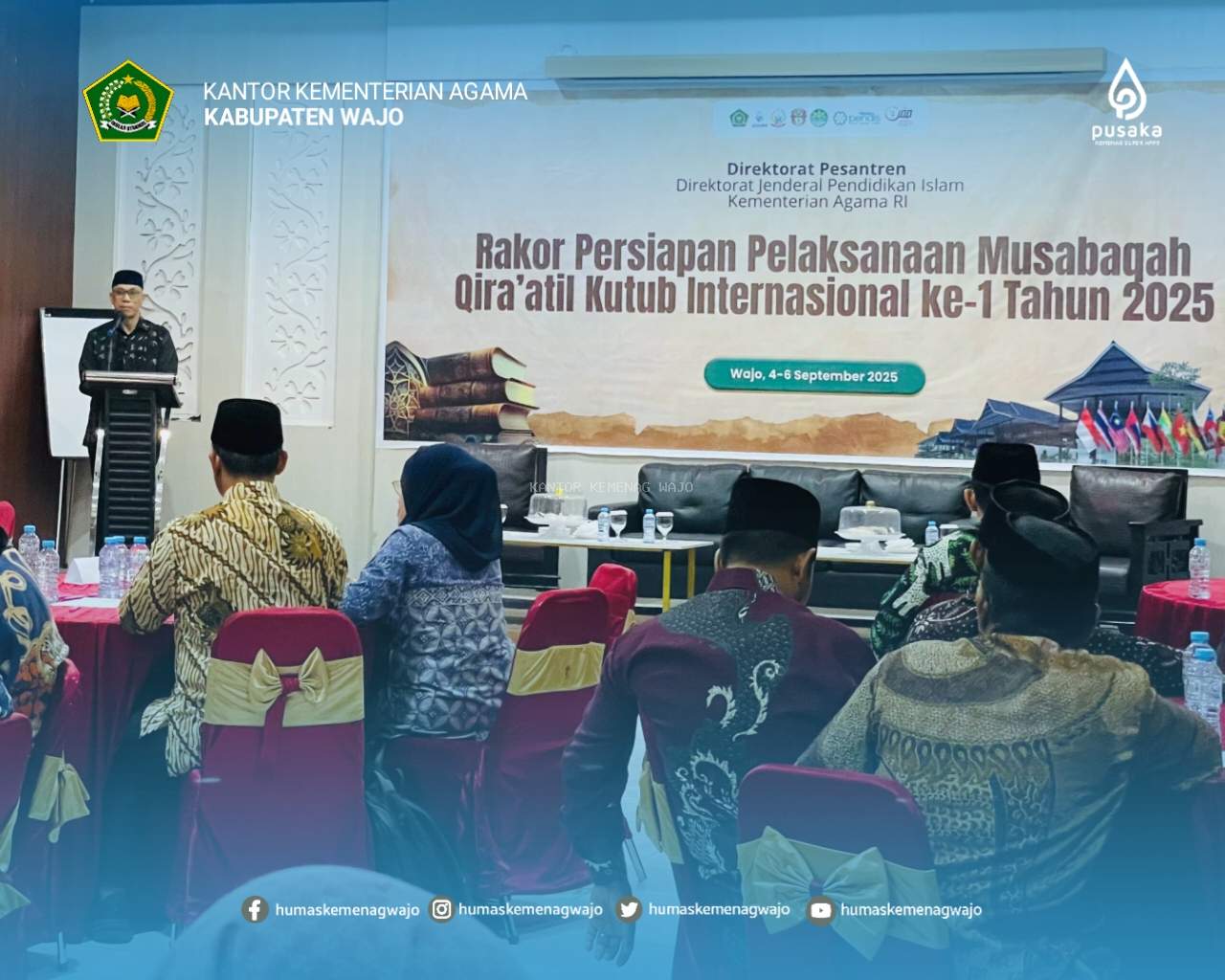 Kemenag Sulsel Puji Kesigapan Kemenag Kabupaten Wajo Hadapi MQKI 2025