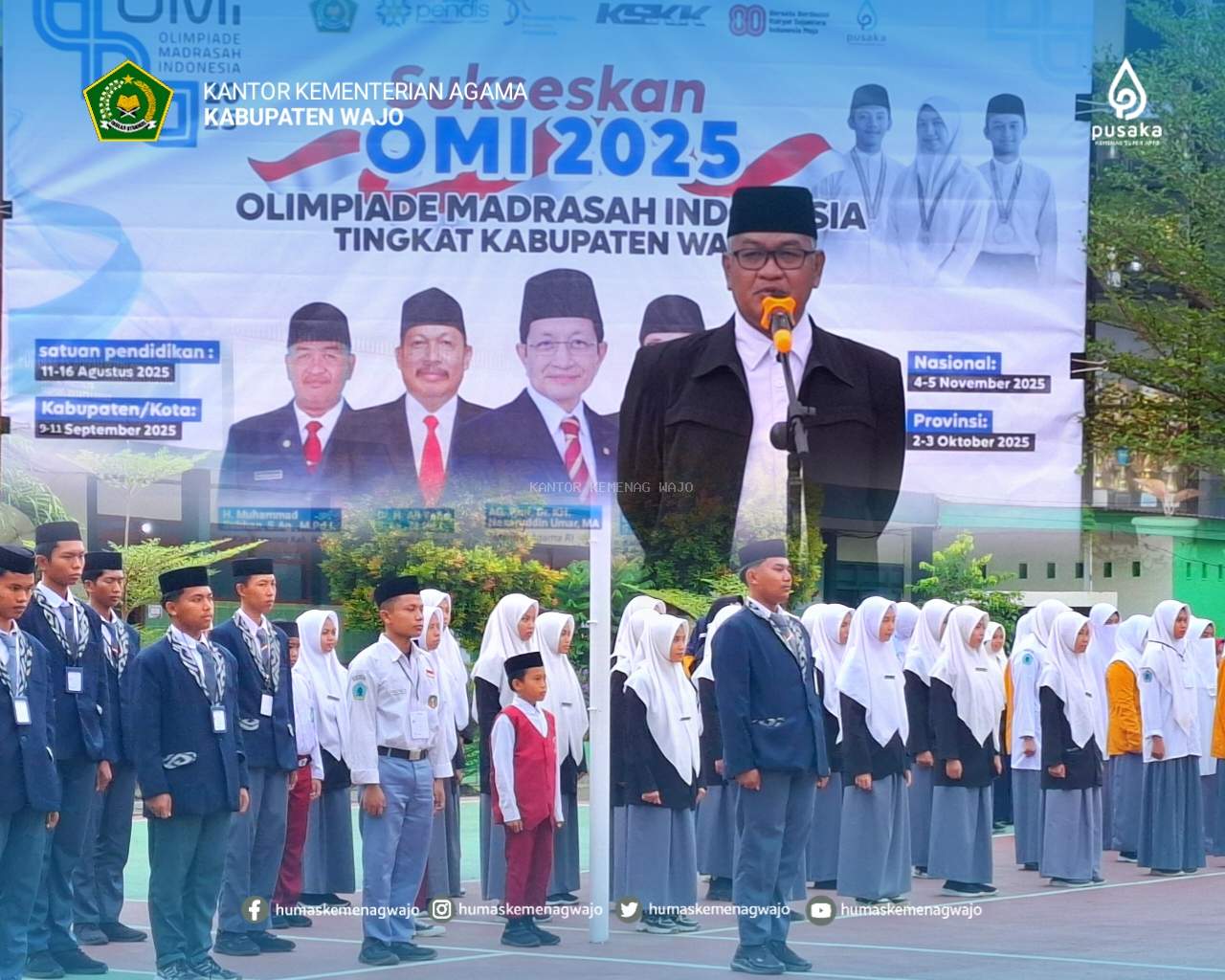 Buka OMI 2025, Kakan Kemenag Wajo Dorong Prestasi hingga Nasional