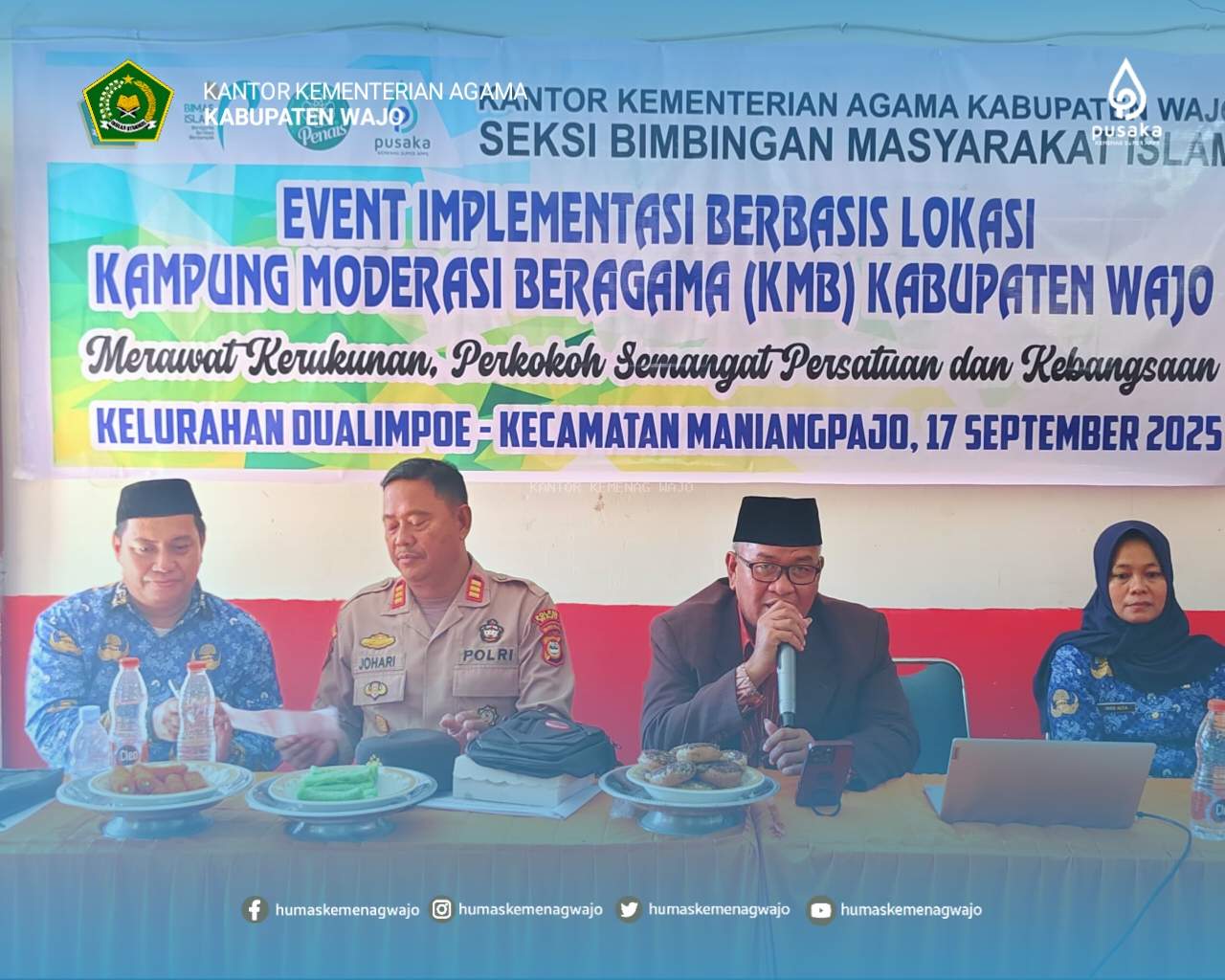 Kemenag Wajo Dorong Moderasi Beragama Lewat Event KMB di Dualimpoe