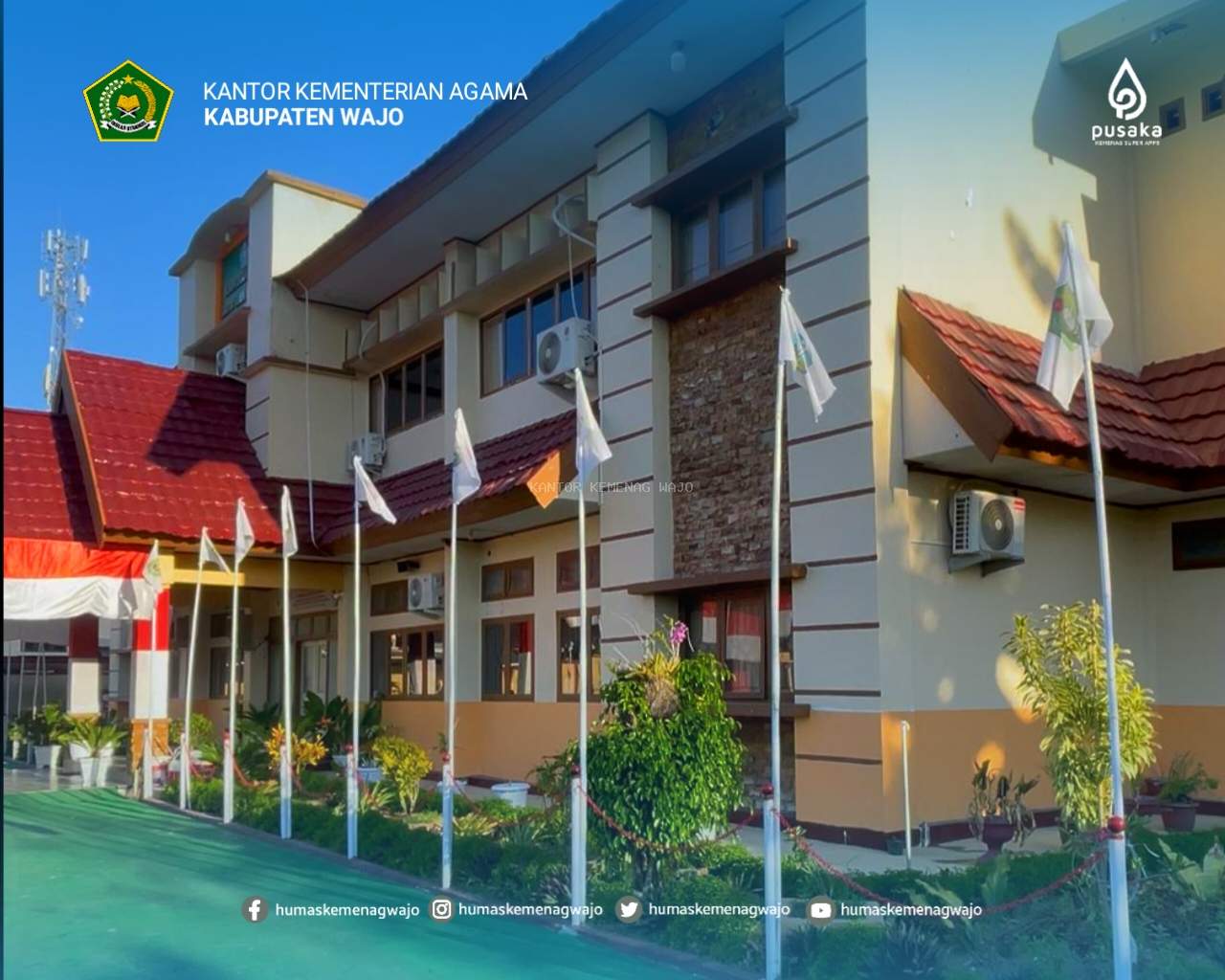 Sekretaris Dirjen Pendis Kagumi Keindahan Kantor Kemenag Wajo