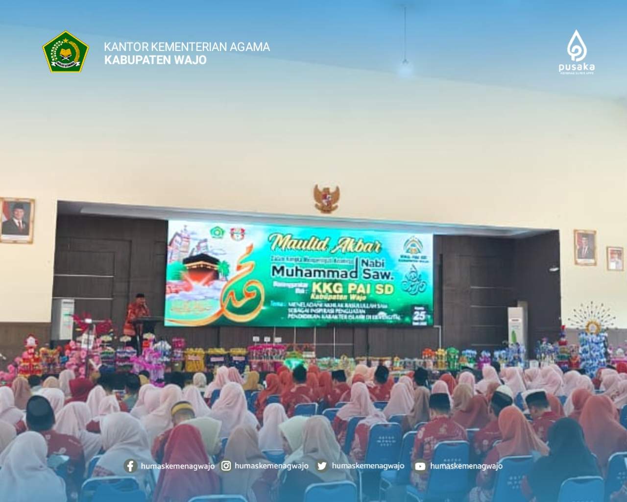 KKG PAI SD Kabupaten Wajo Gelar Maulid Nabi Muhammad SAW 1447 H