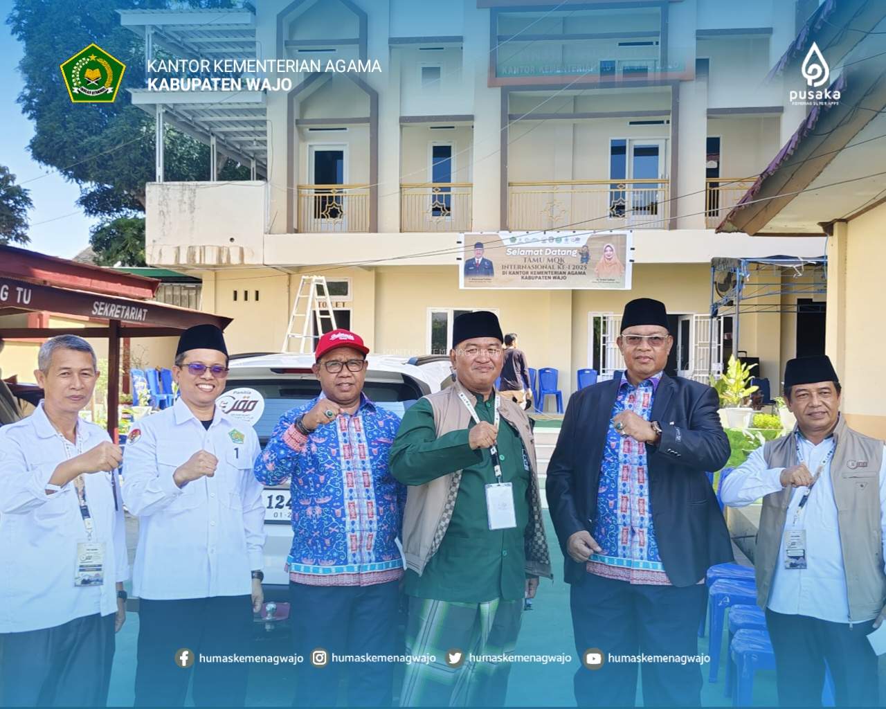Kakanwil Maluku Jadi Tamu Pertama di Kemenag Wajo untuk MQK Internasional
