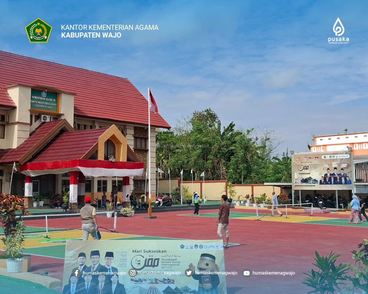 Kemenag Wajo Siapkan Sarana Lapangan Pickleball untuk Kenyamanan Peserta MQKI 2025