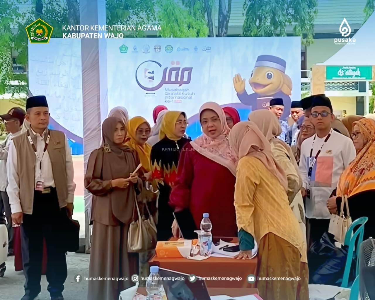 Penasihat DWP Kemenag RI Tunjukkan Kehangatan saat Pantau MQKI di As'adiyah