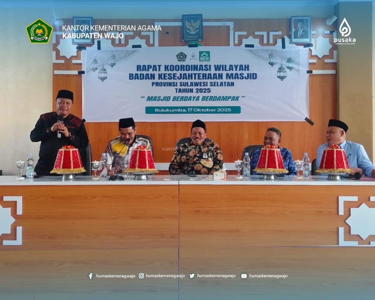 Kepala Kemenag Wajo Hadiri Rakorwil BKM Sulsel 2025: Dukung Program “Masjid Berdaya Berdampak”