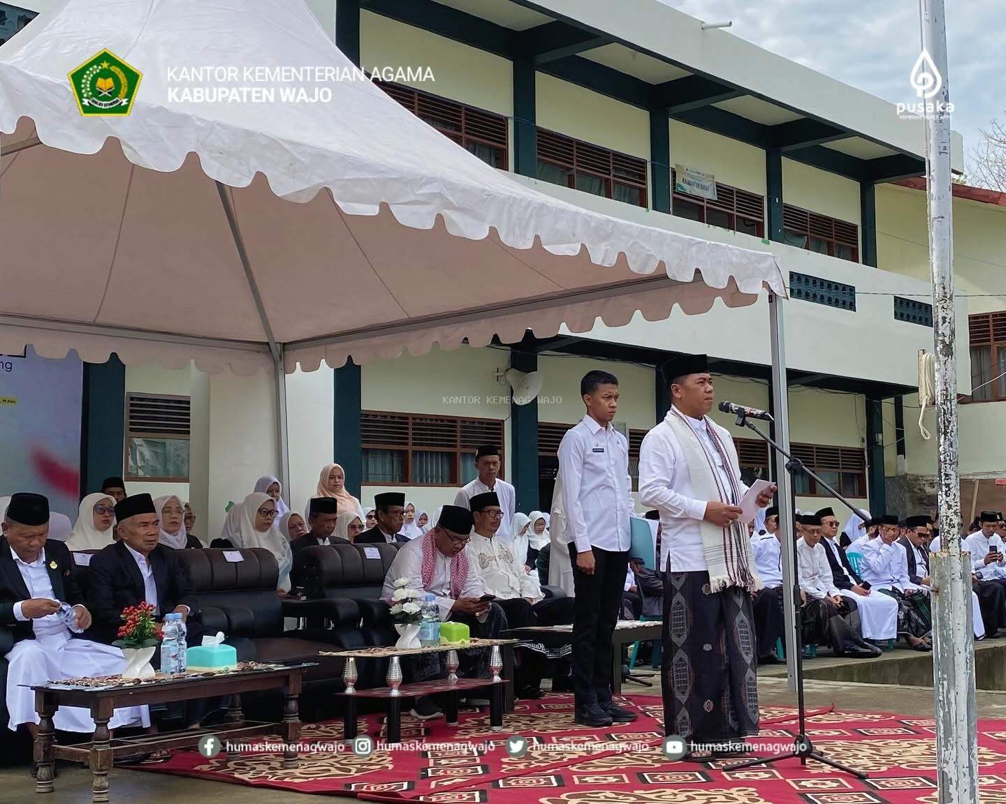 Melalui Bupati Wajo, Menteri Agama Sampaikan Duka dan Harapan bagi Dunia Pesantren
