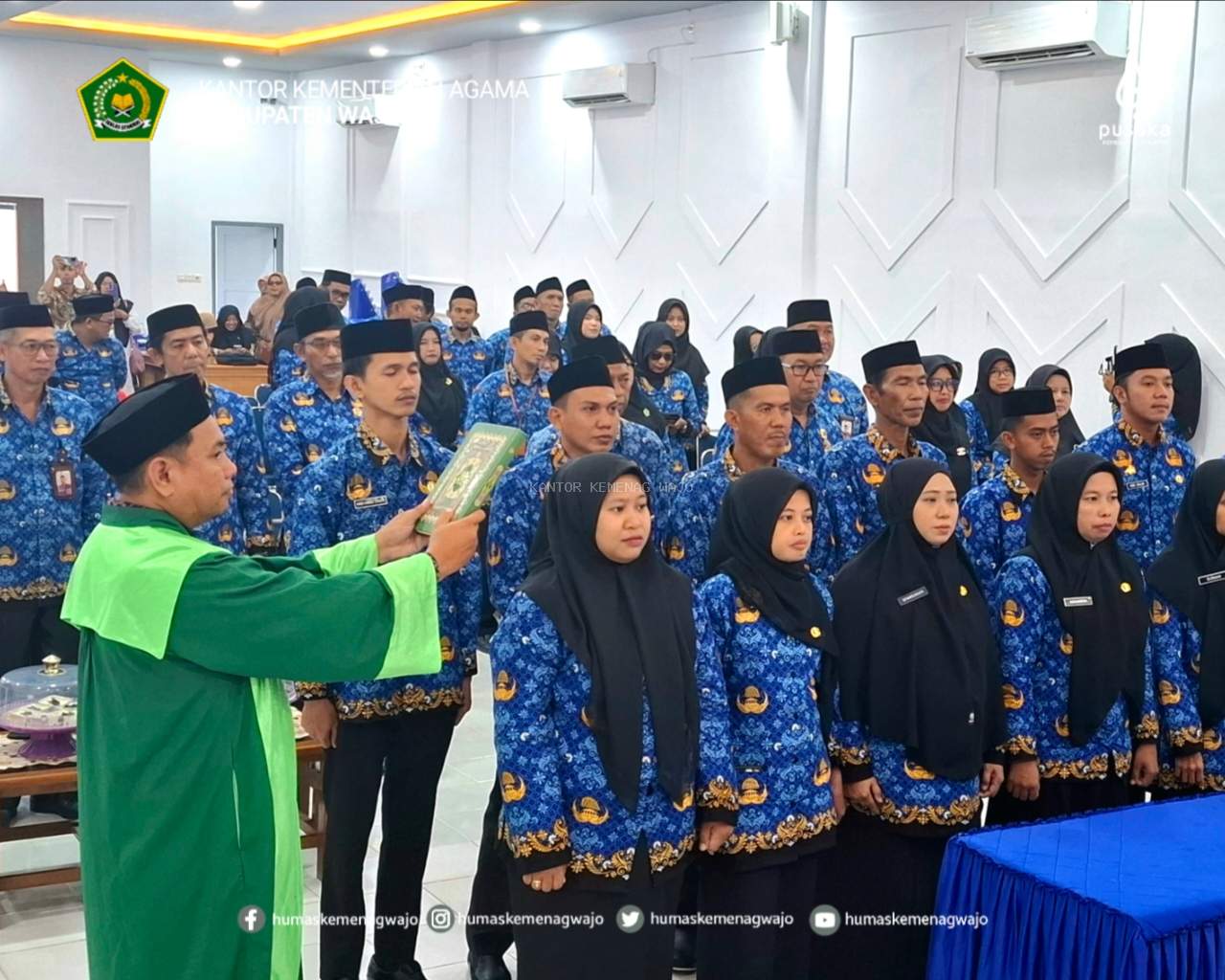PPPK Tahap II Non Optimalisasi Kemenag Wajo Dilantik Serentak Secara Hybrid