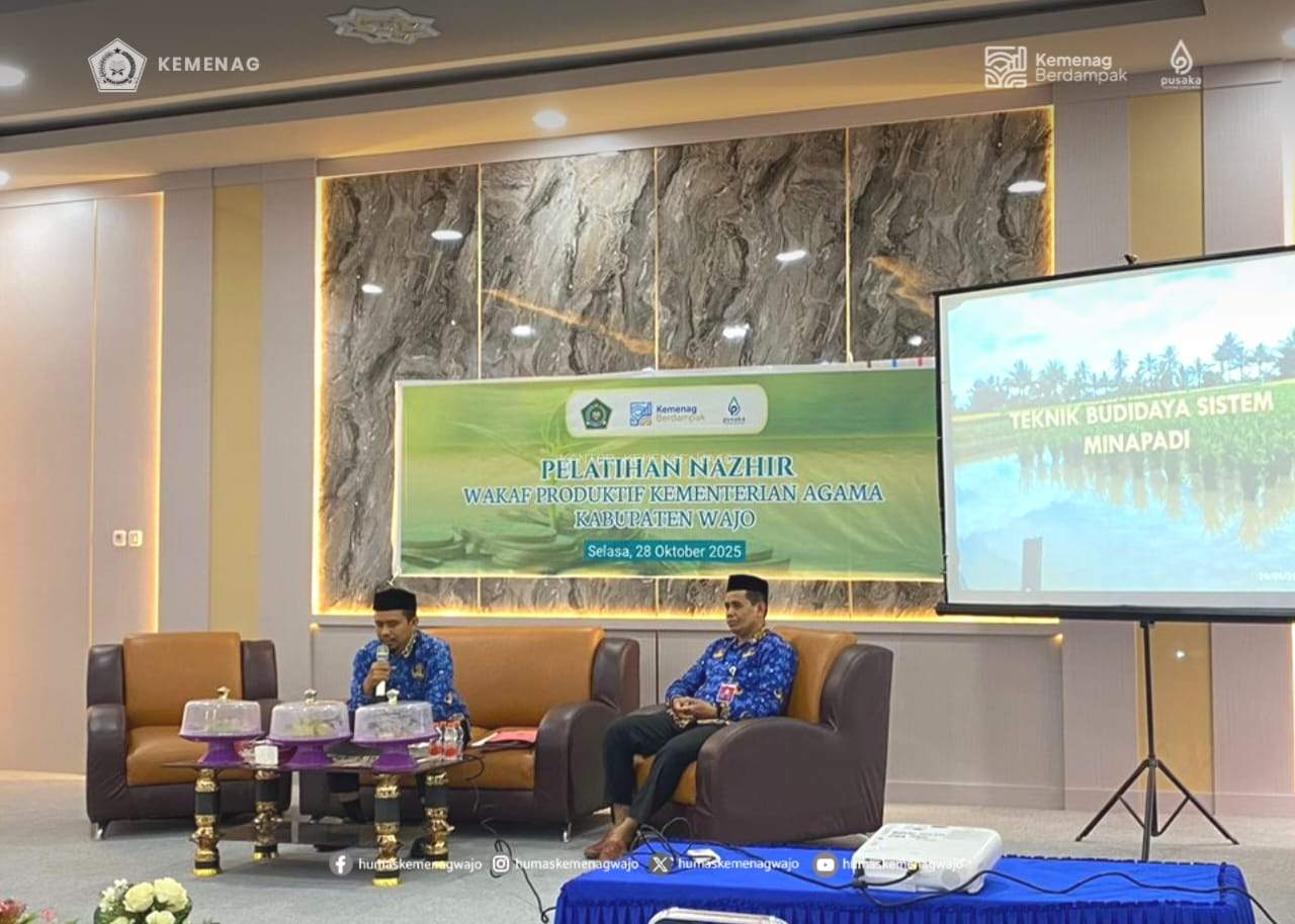Pelatihan Nazhir: Pemberdayaan Pengelolaan Wakaf Produktif di Kemenag Wajo
