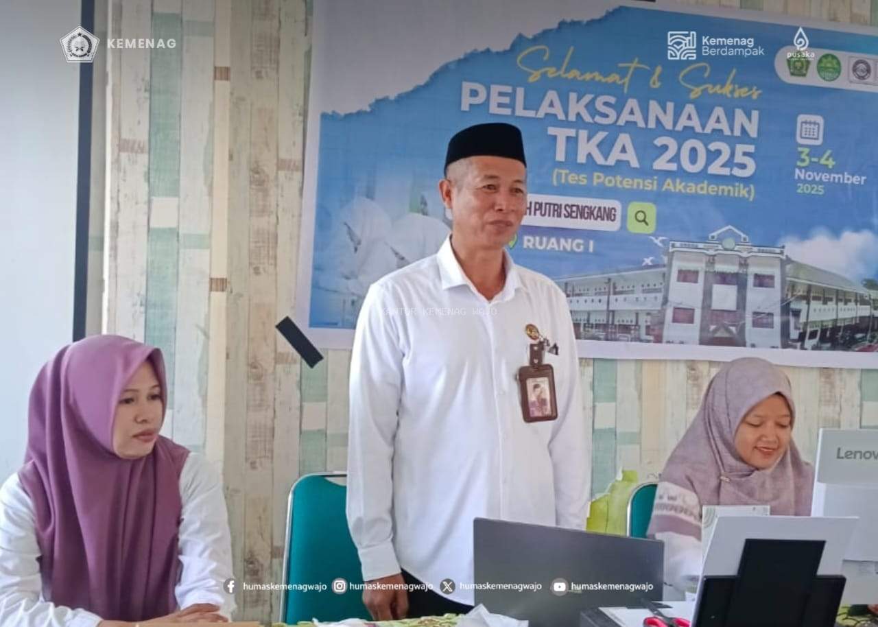 Monitoring TKA 2025: Kemenag Wajo Tegaskan Komitmen Jaga Kualitas Pendidikan Madrasah