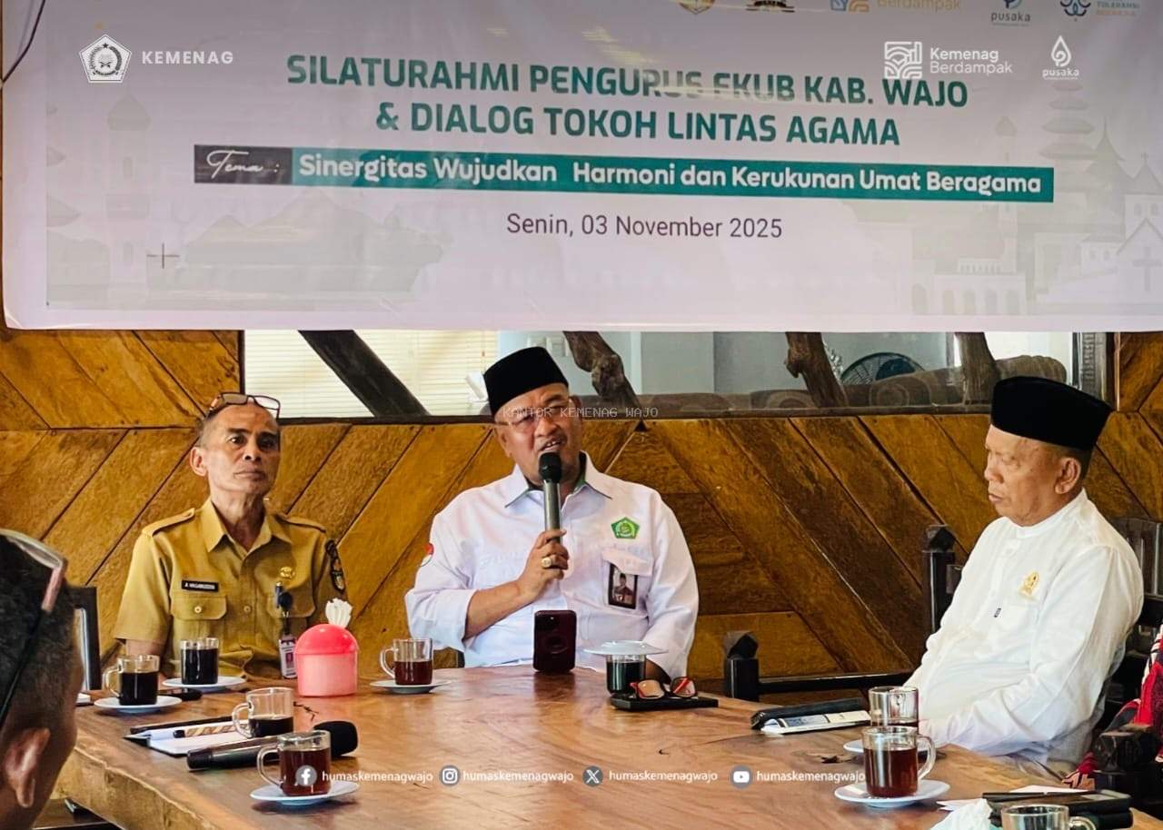 KaKan Kemenag Wajo : Kerukunan Umat Beragama Jadi Prioritas Utama Program Kemenag