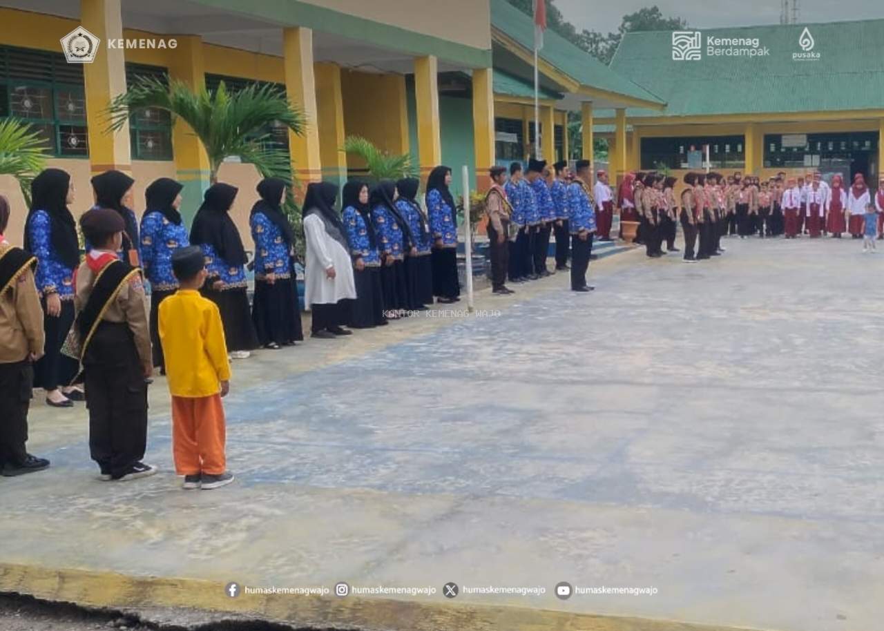 Upacara Hari Pahlawan Nasional di MIN 2 Wajo  Berlangsung Khidmat