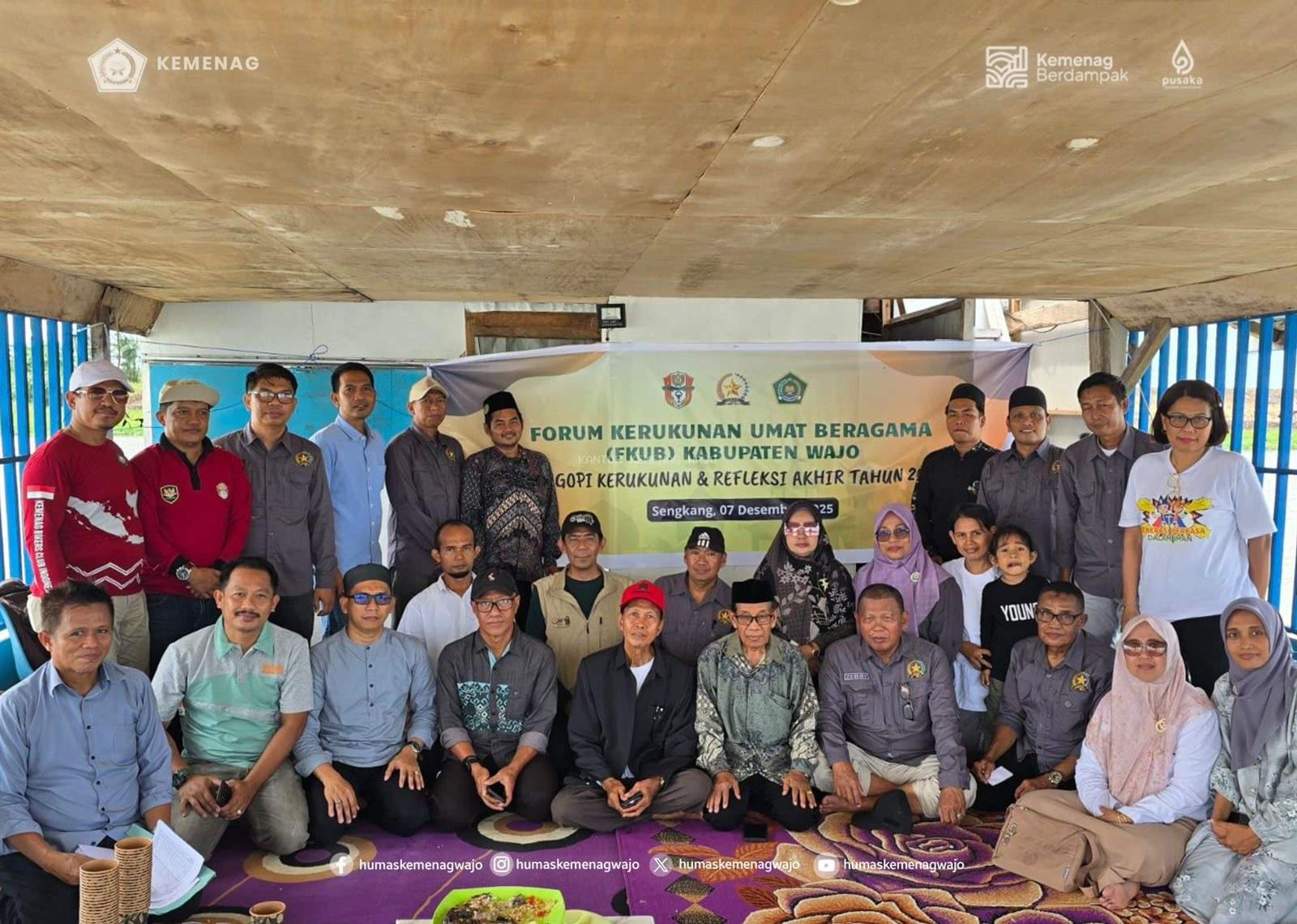 Ngopi di Rumah Terapung: FKUB Wajo Rangkul Tokoh Lintas Agama Jelang Akhir Tahun