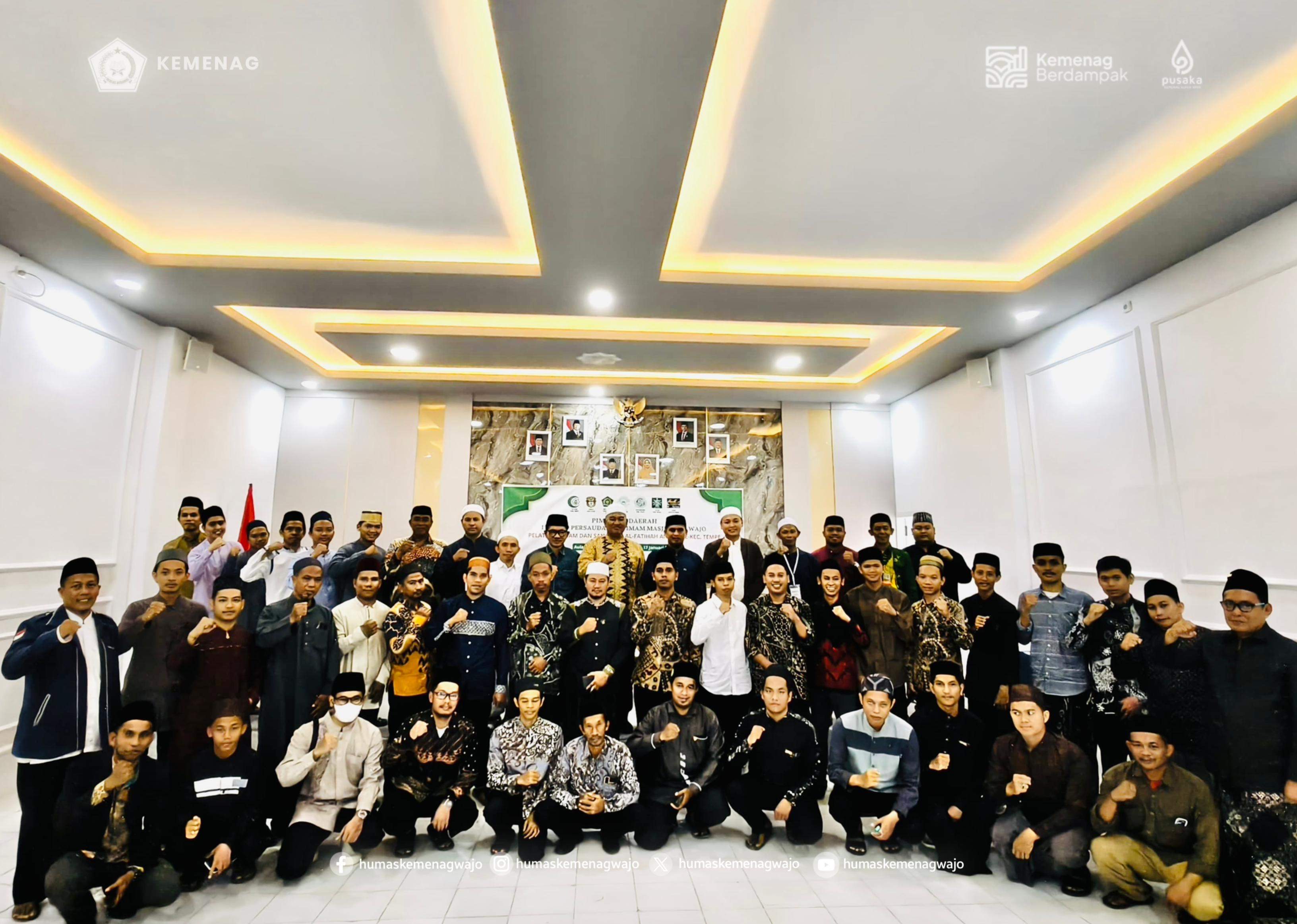 IPIM dan LDNU Wajo Bersinergi Gelar Pelatihan Imam, Kakan Kemenag Wajo Tekankan 5 Poin Penting