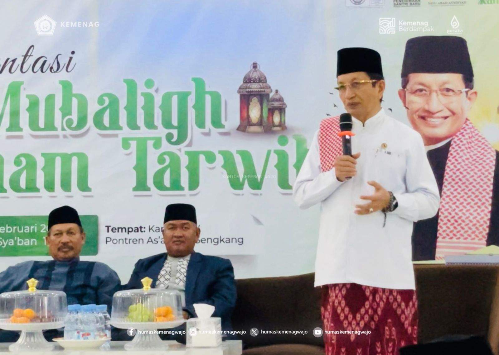 Menag Bicara Arah Dakwah di As’adiyah, Santri Diminta Pegang Prinsip Ini