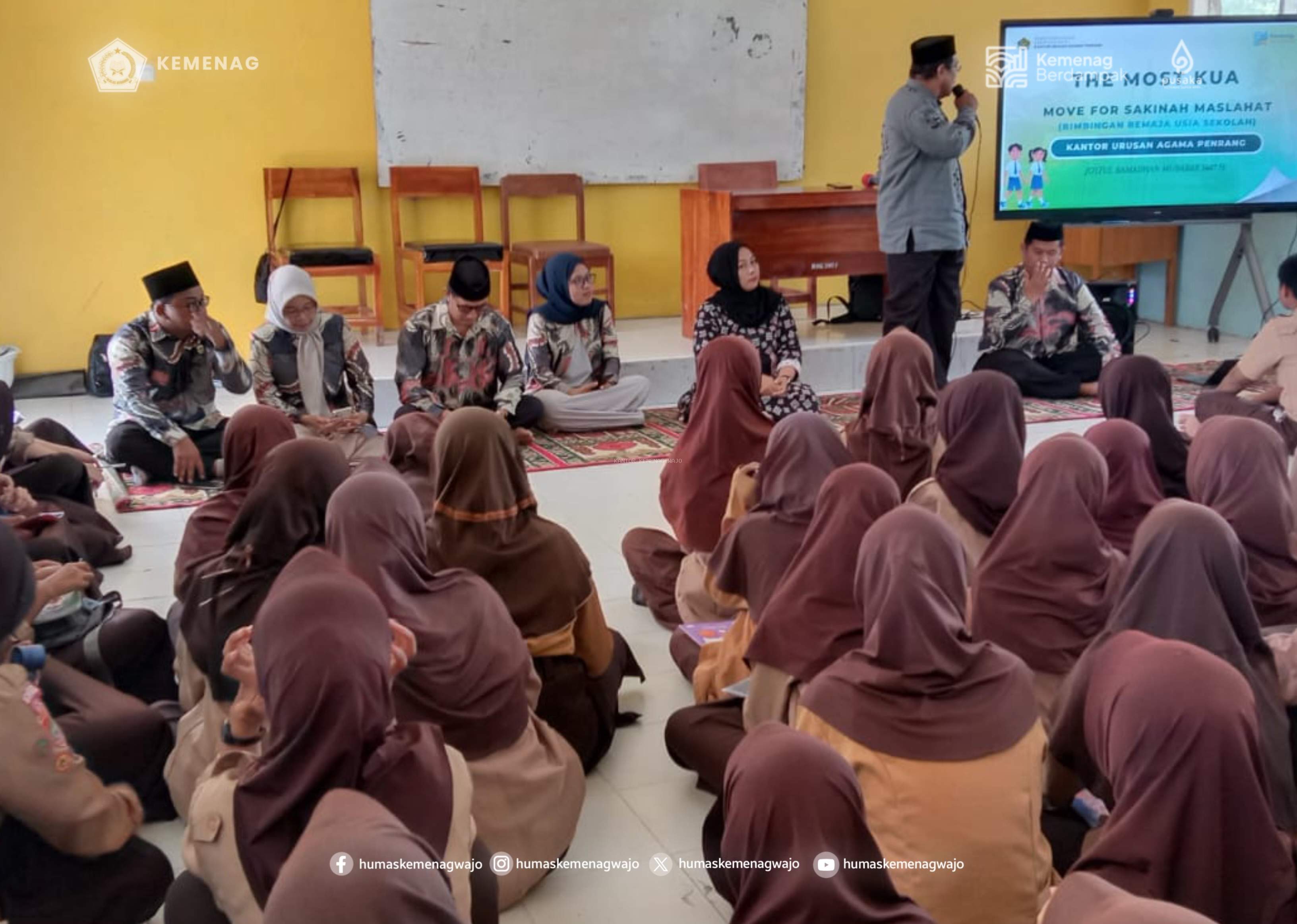 Syiar Ramadan di SMPN 2 Penrang: KUA Penrang Bekali Remaja Pentingnya Kedewasaan Usia Nikah