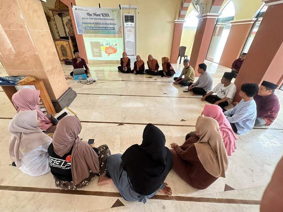 Bekali Remaja Hadapi Pernikahan, KUA Pammana Gelar Bimbingan Usia Nikah di Masjid Jabal Nur