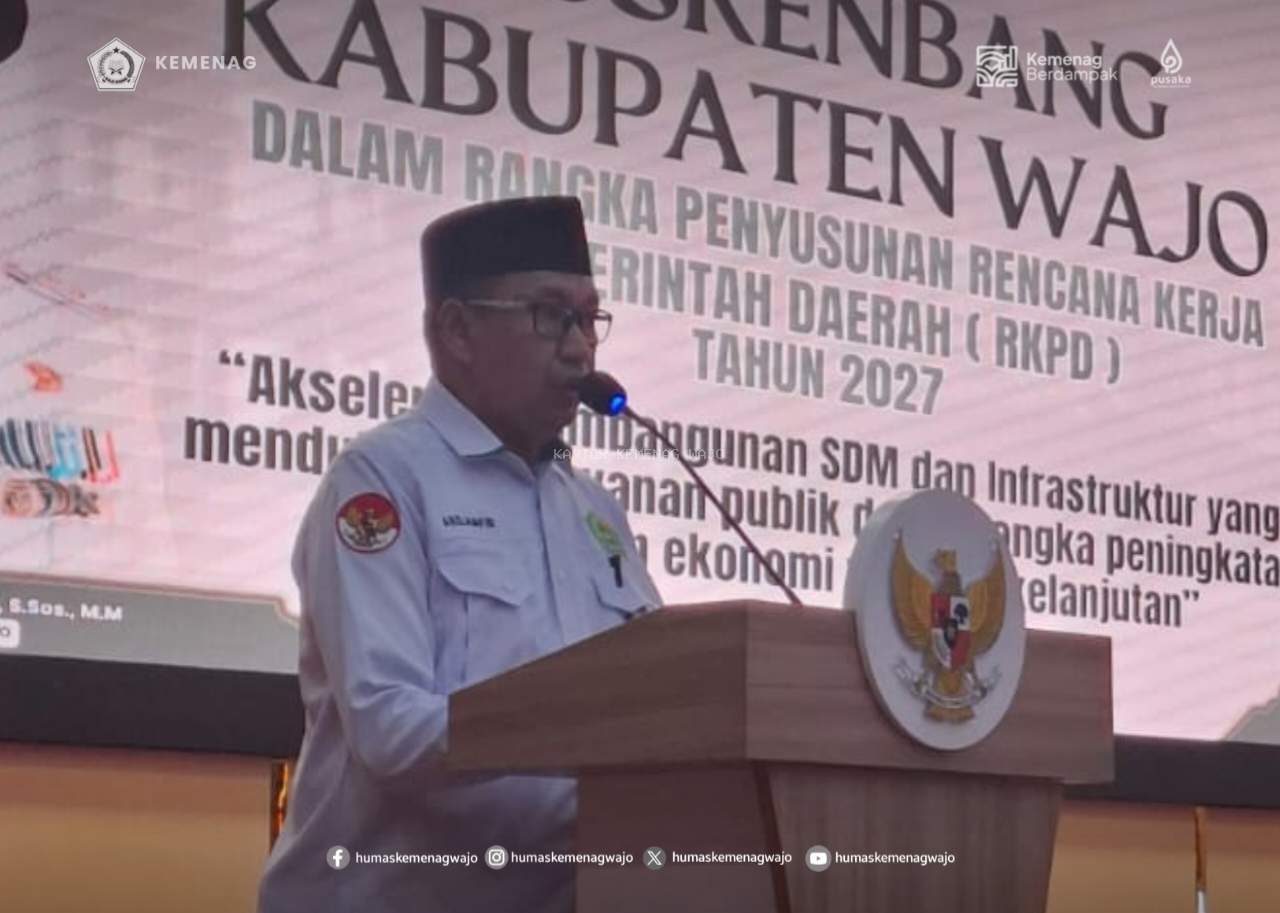 Kemenag Wajo Menitipkan Harapan Lewat Doa di Musrenbang RKPD 2027