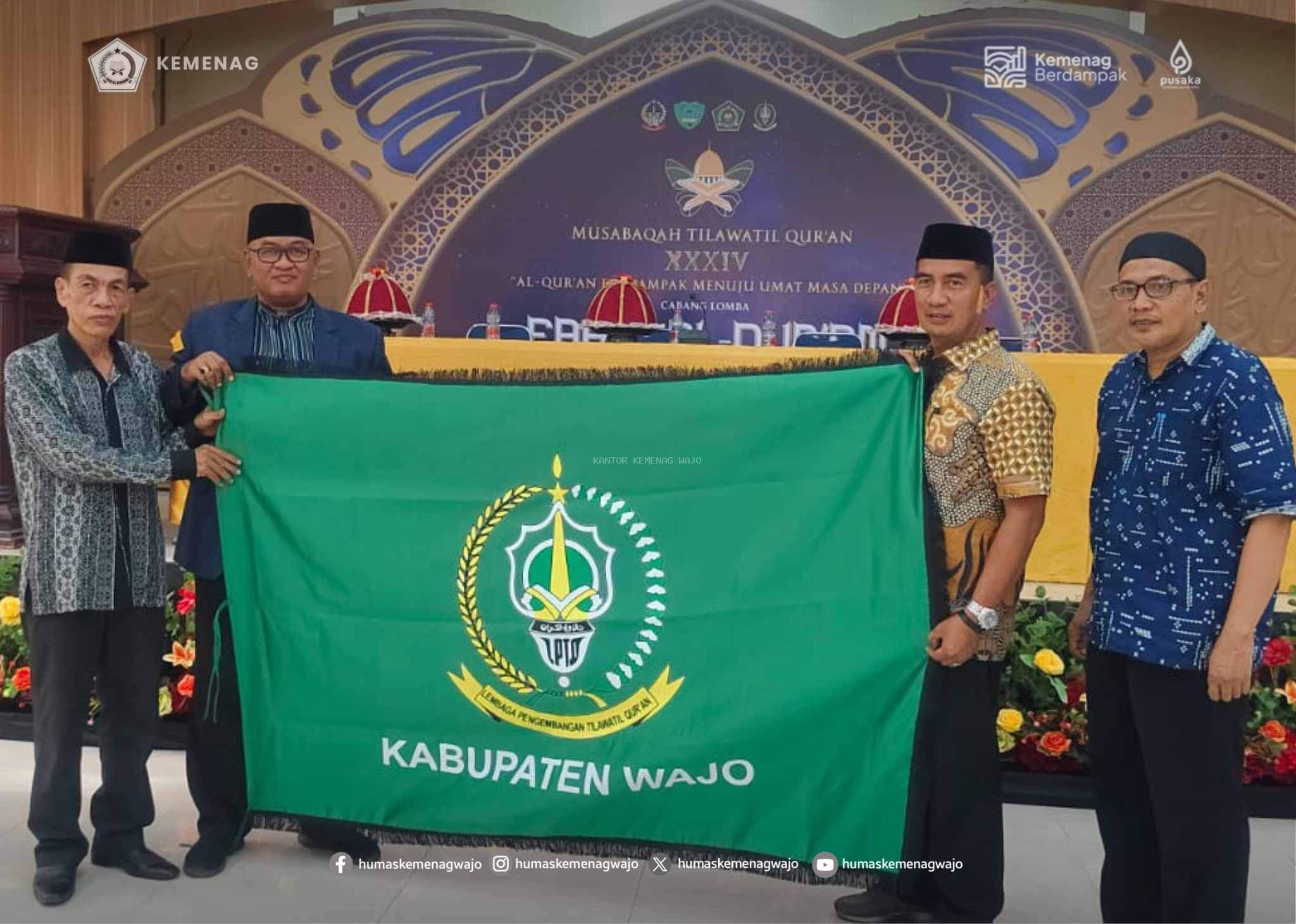 Kawal Kafilah hingga Maros, KaKan Kemenag Wajo Tunjukkan Dukungan Penuh