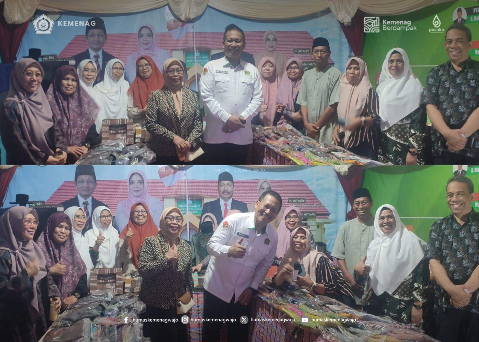 Sorotan di Pameran: Kakanwil Kemenag Sulsel Sambangi Stand Wajo