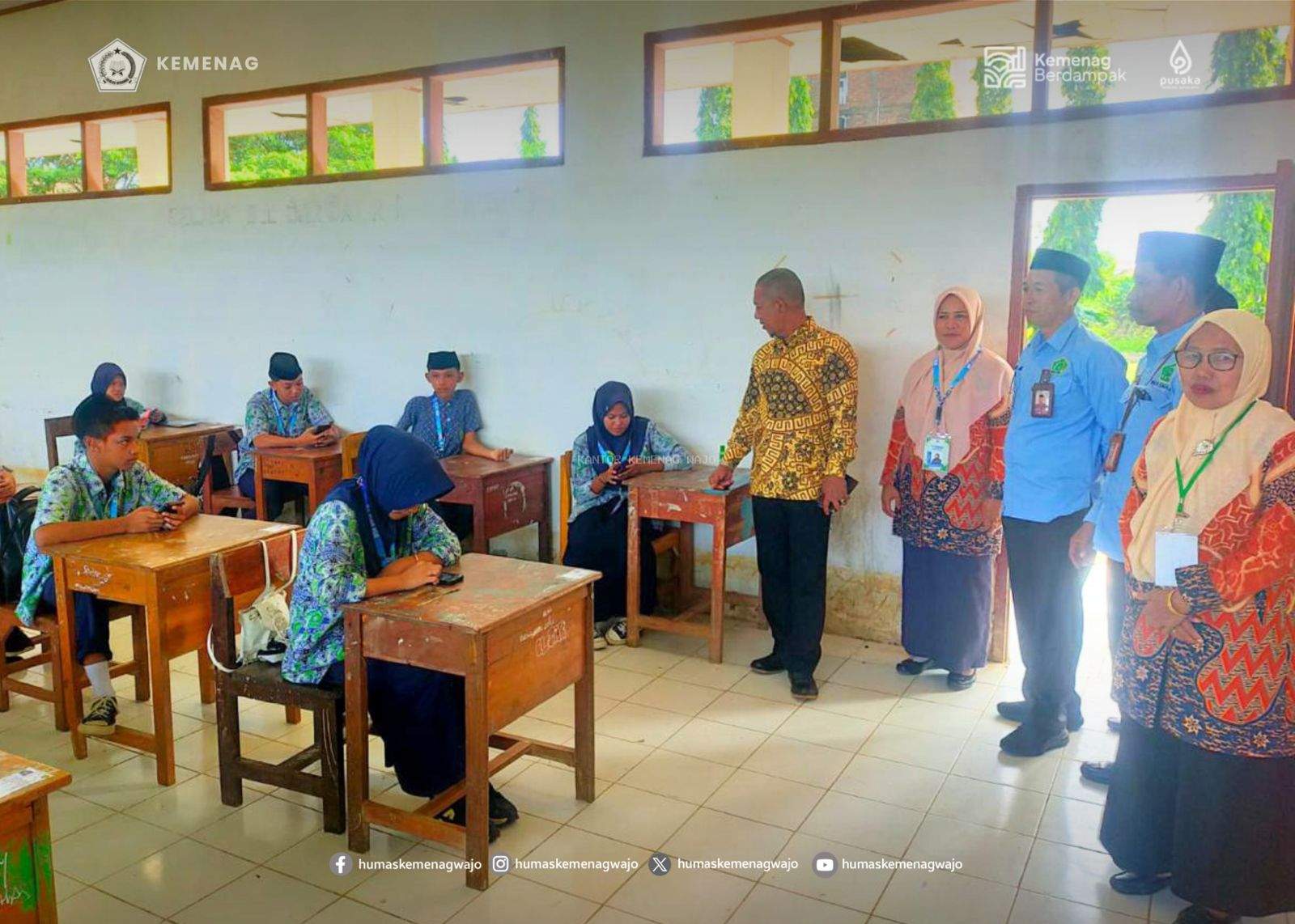 Pantang Surut di Lokasi Transisi: Siswa MTsN Wajo Tuai Pujian Kanwil Sulsel