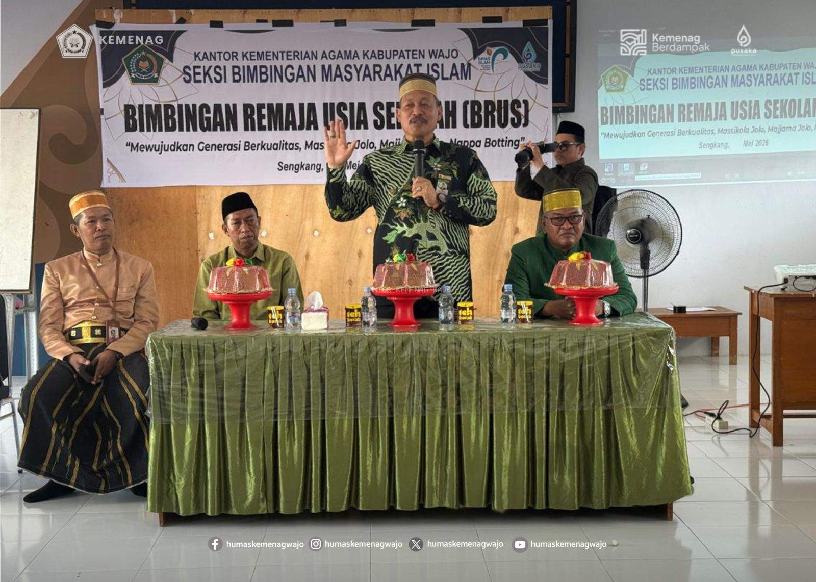 Hardiknas Jadi Momentum Aksi Nyata: Kakanwil Kemenag Sulsel Beri Arahan BRUS di Wajo