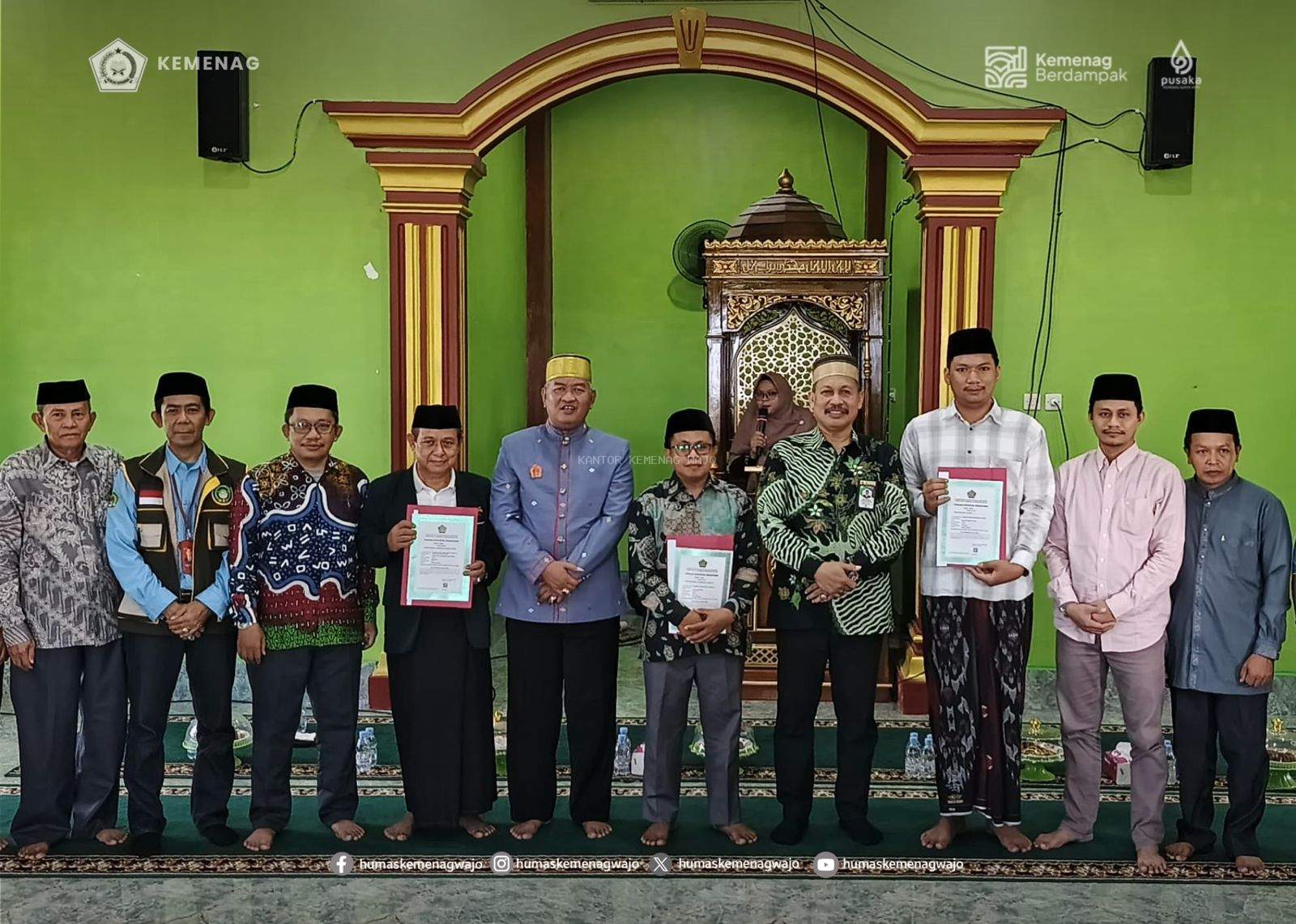 Resmi! 3 Pesantren di Sulsel Kantongi Izin Operasional, Diserahkan Langsung Kakanwil Kemenag Sulsel